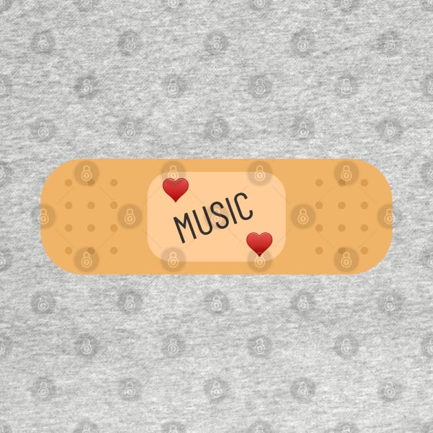 Music patch, music bandaid by Bailamor